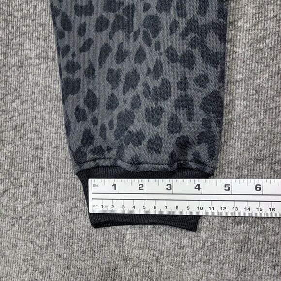 Victorias Secret Jogger Sweatpants Womens XS Gray Black Animal Print Lounge - Picture 9 of 16
